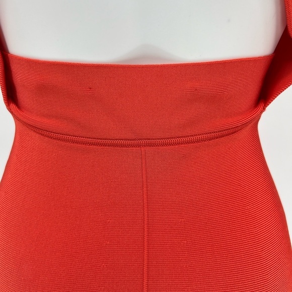 Victoria Beckham Orange Fit and Flare Backless Dress Size 2 - Picture 4 of 13